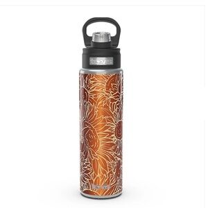 Tervis Sunflower Wide Mouth Stainless Steel Water Bottle w  Deluxe Spout Lid NEW